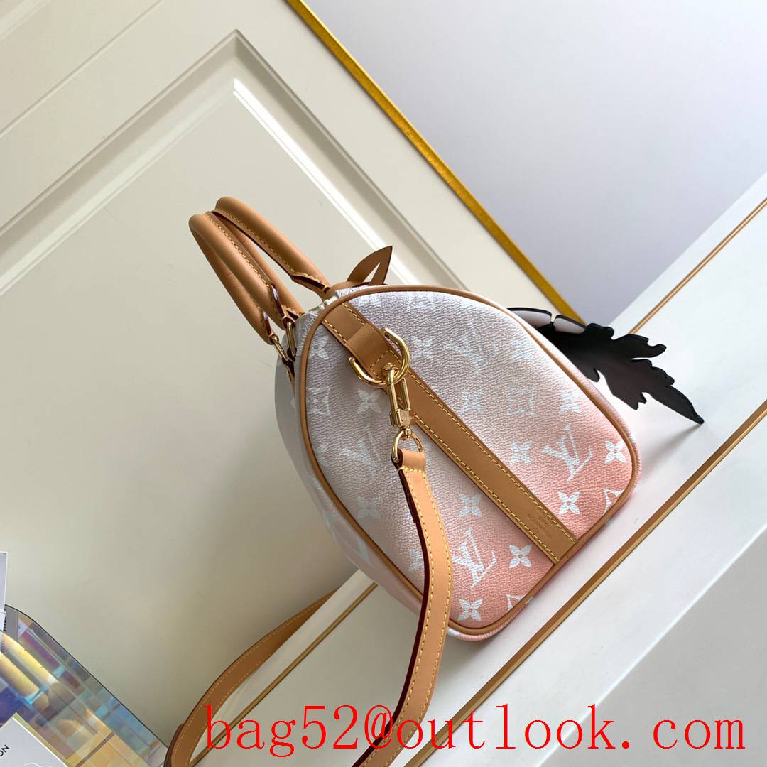 Louis Vuitton LV Monogram Speedy 25 Shoulder Bag Handbag M45722 Gray
