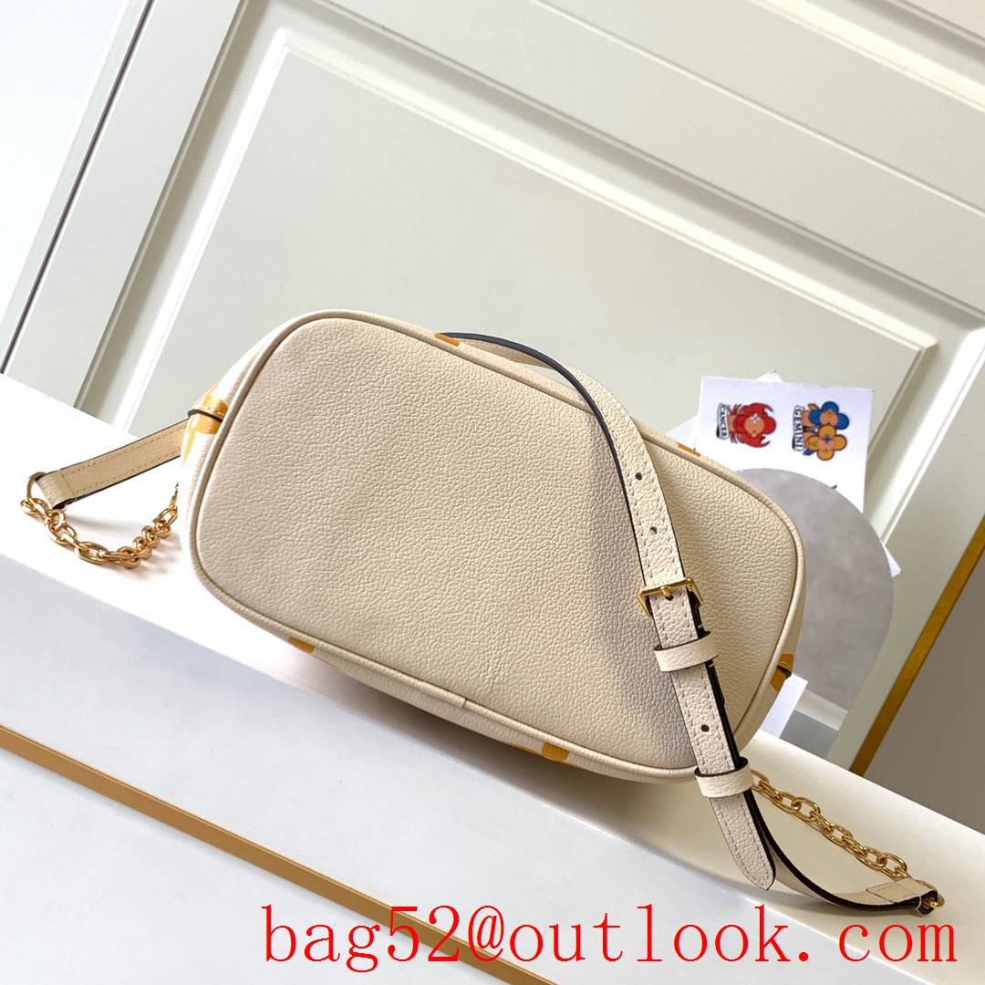 Louis Vuitton LV Monogram Marshmallow Hobo Leather Bag Handbag M45698 Beige