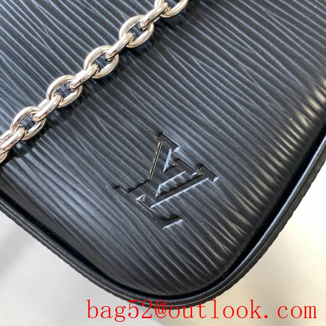 Louis Vuitton LV Easy Pouch On Strap Shoulder Bag With Chain M80471 Black