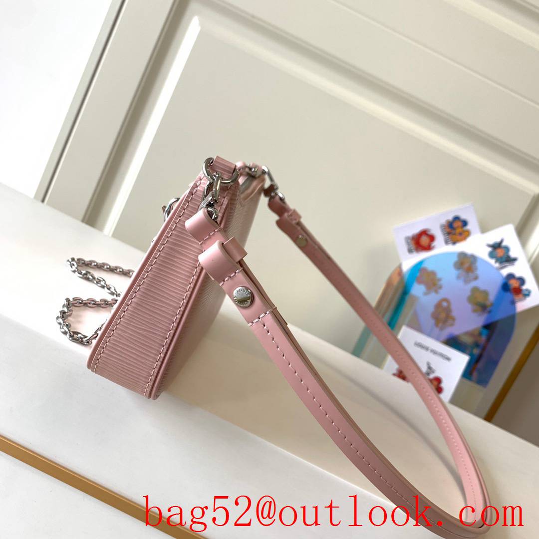 Louis Vuitton LV Easy Pouch On Strap Shoulder Bag With Chain M80483 Pink