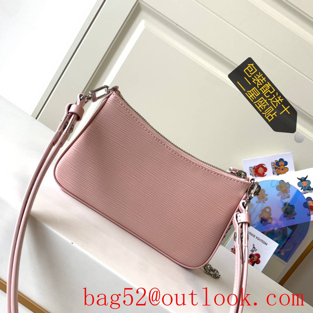 Louis Vuitton LV Easy Pouch On Strap Shoulder Bag With Chain M80483 Pink