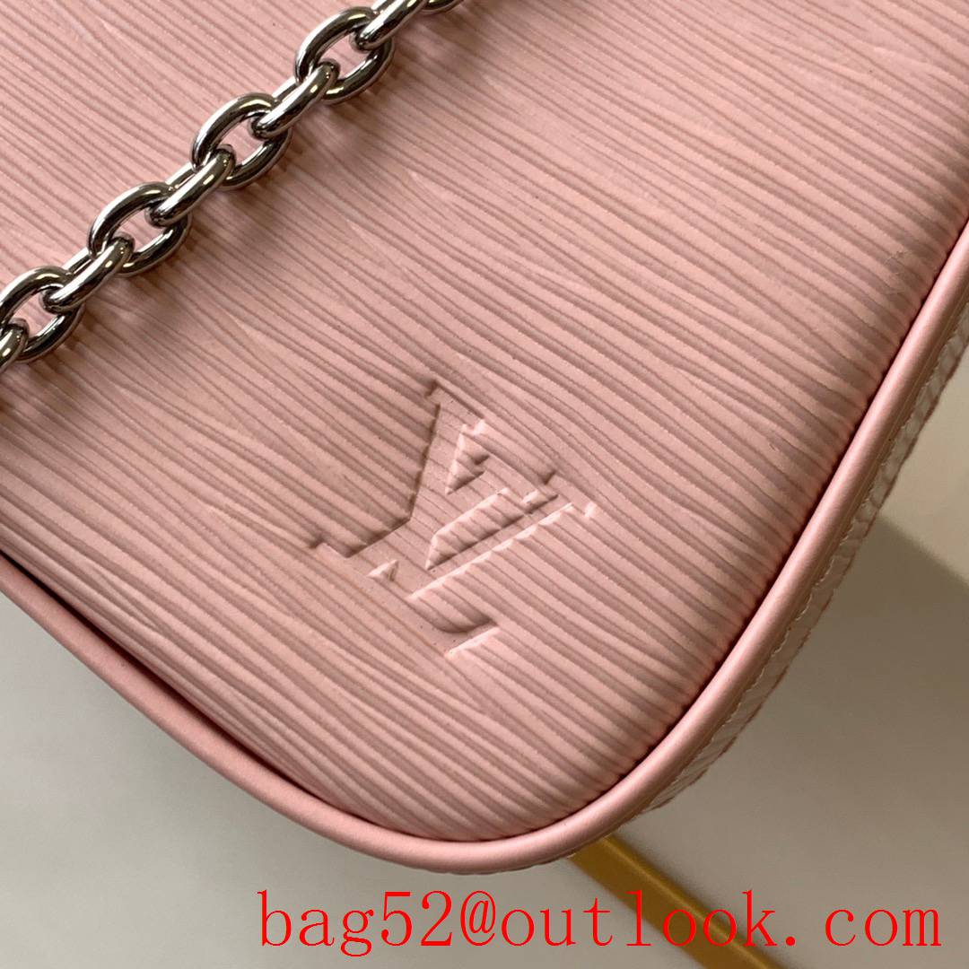 Louis Vuitton LV Easy Pouch On Strap Shoulder Bag With Chain M80483 Pink