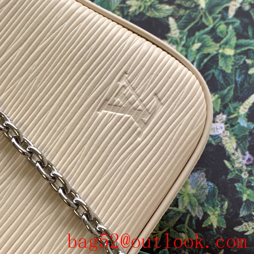 Louis Vuitton LV Easy Pouch On Strap Shoulder Bag With Chain M80479 Cream