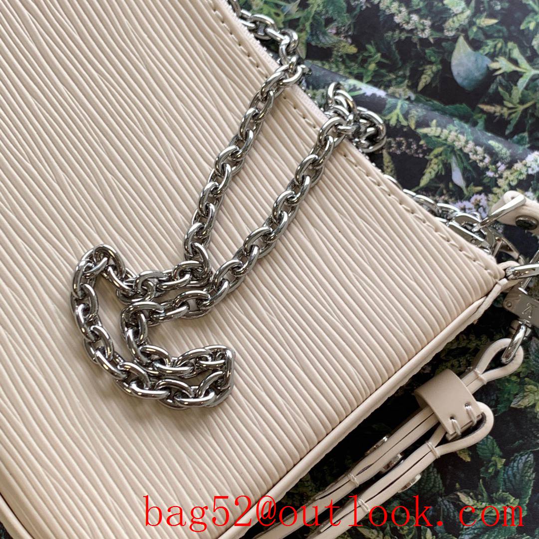 Louis Vuitton LV Easy Pouch On Strap Shoulder Bag With Chain M80479 Cream