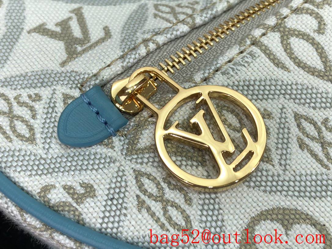 Louis Vuitton LV Monogram Loop Shoulder Bag Handbag with Chain M81094 Blue