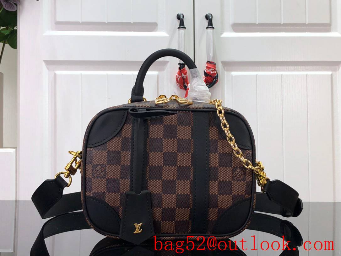 Louis Vuitton LV Valisette Souple BB Shoulder Bag Handbag N50063 Black