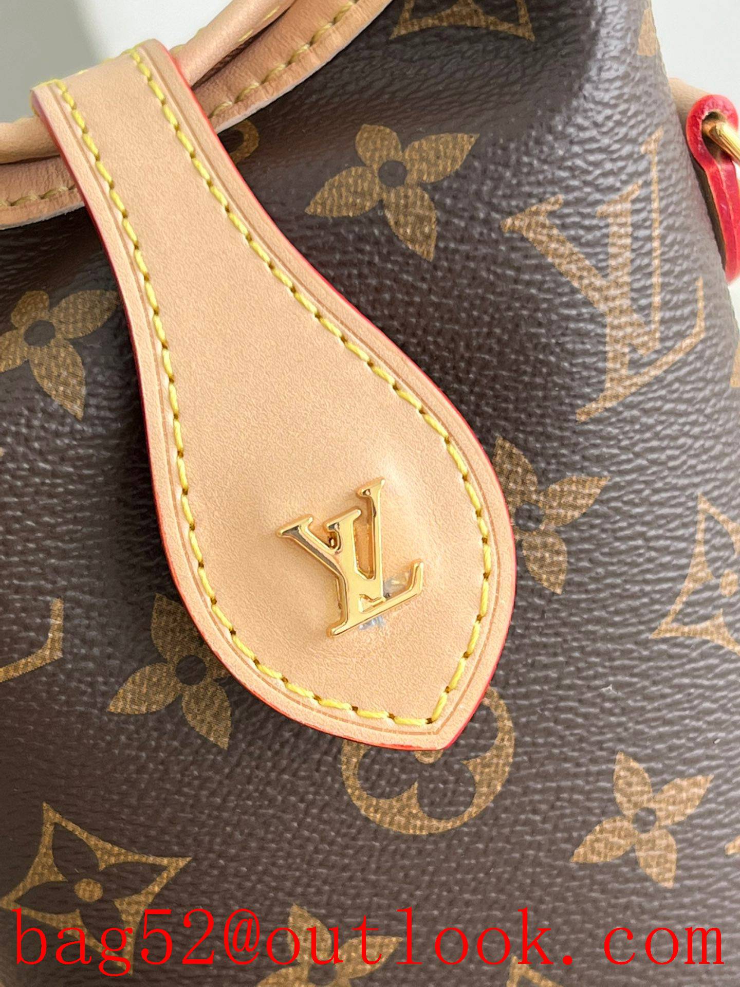 Louis Vuitton LV Monogram Canvas Fold Me Pouch Bag M80874 Brown