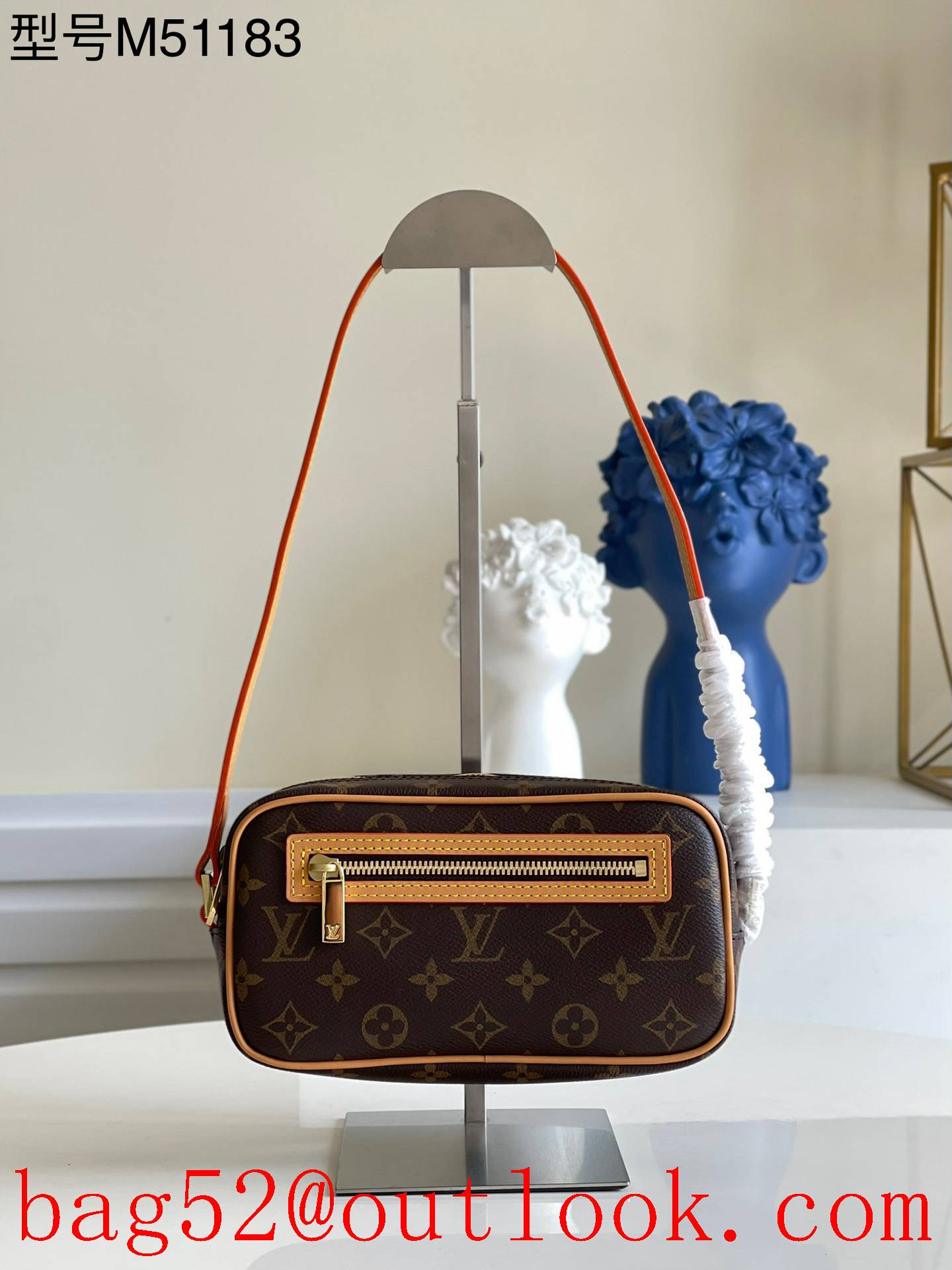 Louis Vuitton LV Monogram Canvas Viva Cite Shoulder Bag Handbag M51183
