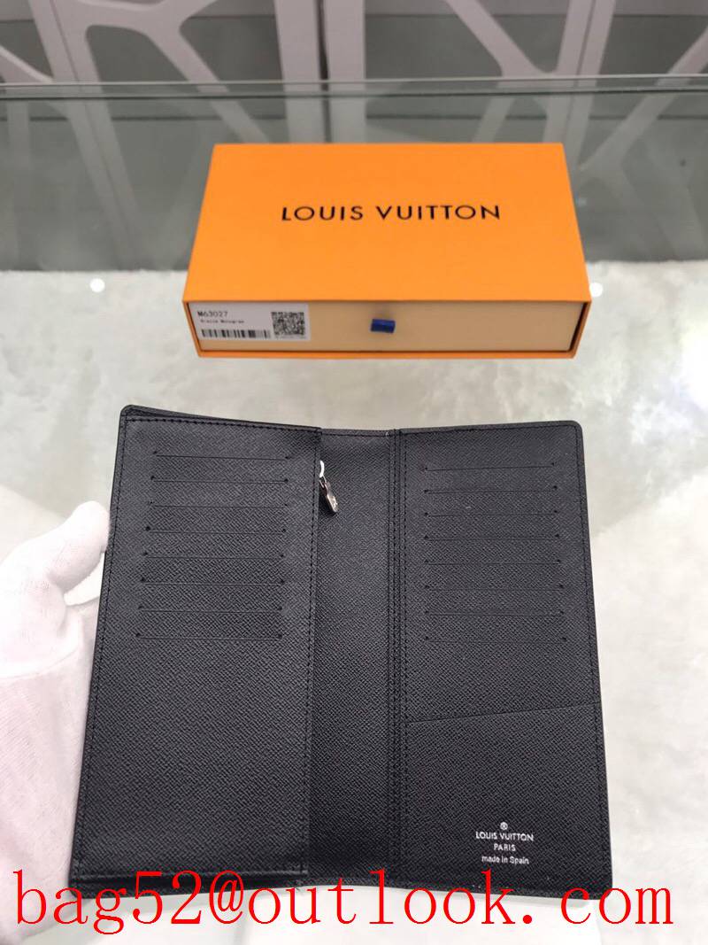 LV Louis Vuitton long men tri-silver monogram wallet purse M63027