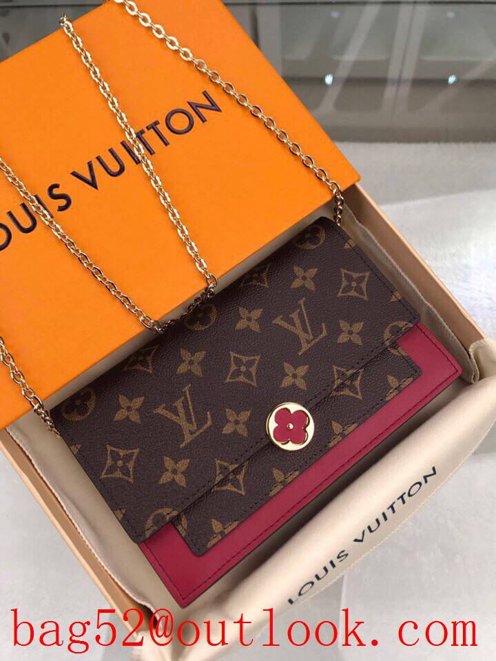 LV Louis Vuitton Flore chain woc shoulder wallet M67404