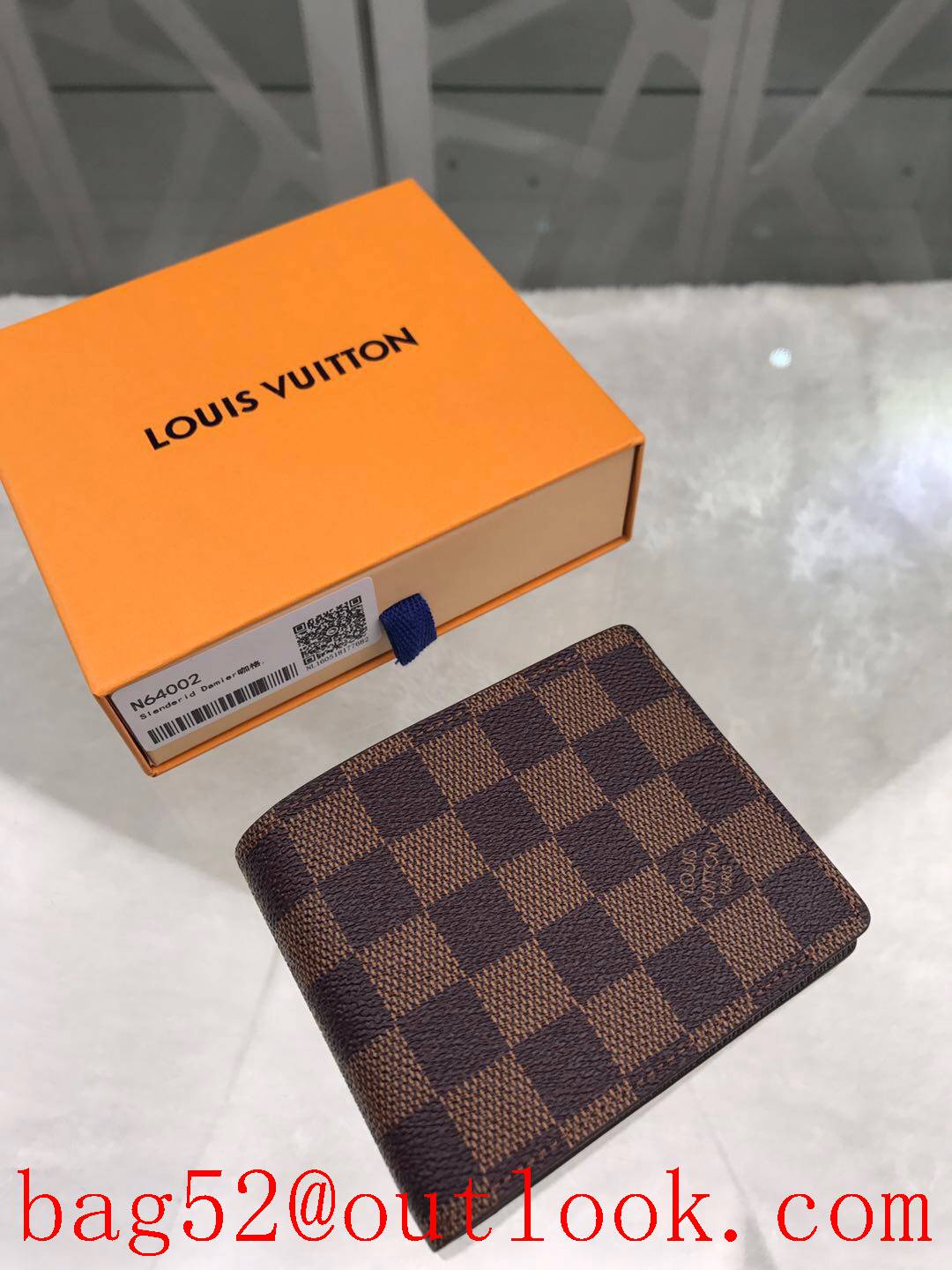 LV Louis Vuitton short multiple brown damier wallet purse M64002