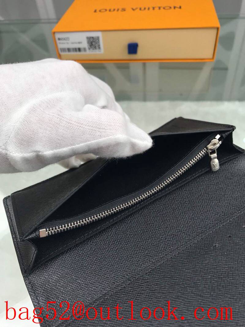 LV Louis Vuitton epi supreme black long wallet purse M60622