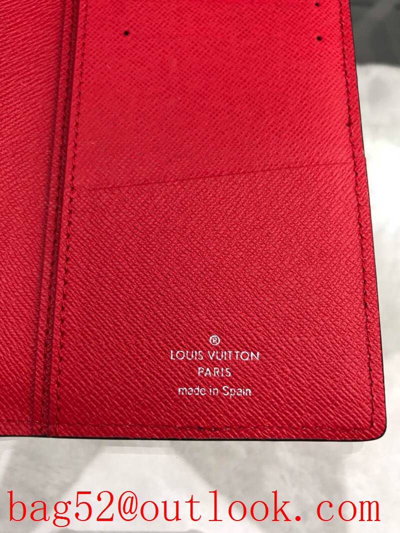 LV Louis Vuitton epi supreme red long wallet purse M61817