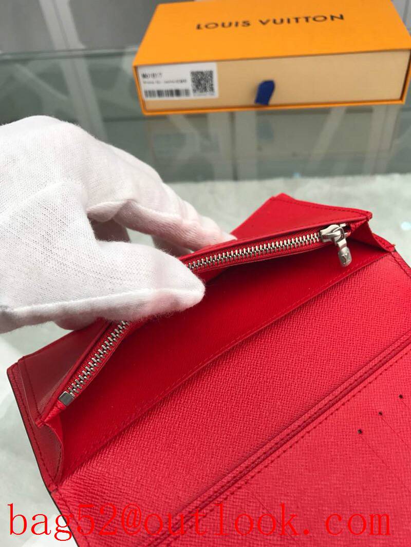 LV Louis Vuitton epi supreme red long wallet purse M61817