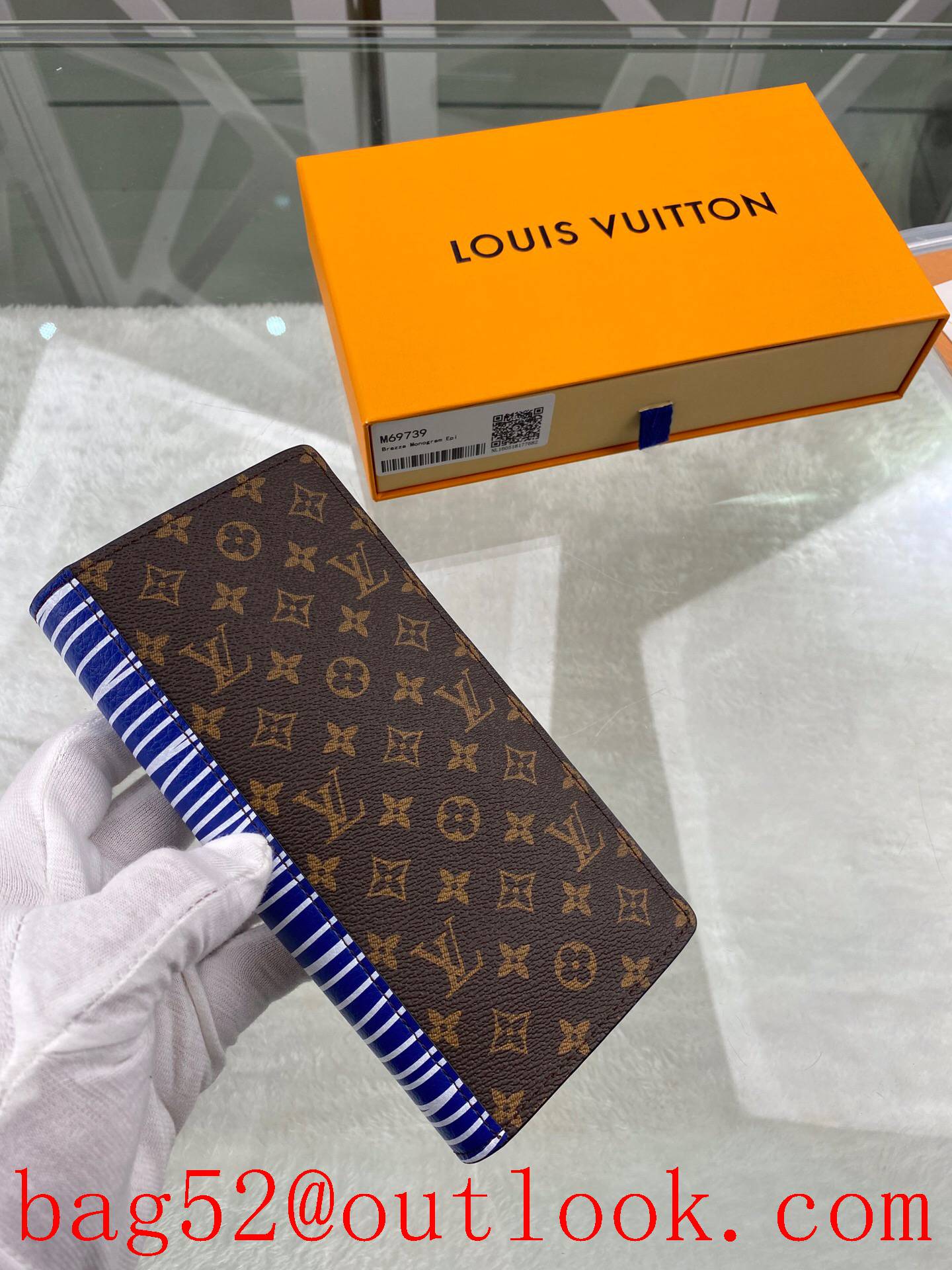 LV Louis Vuitton long Brazza Patchwork Monogram v epi 2 folded wallet M69739