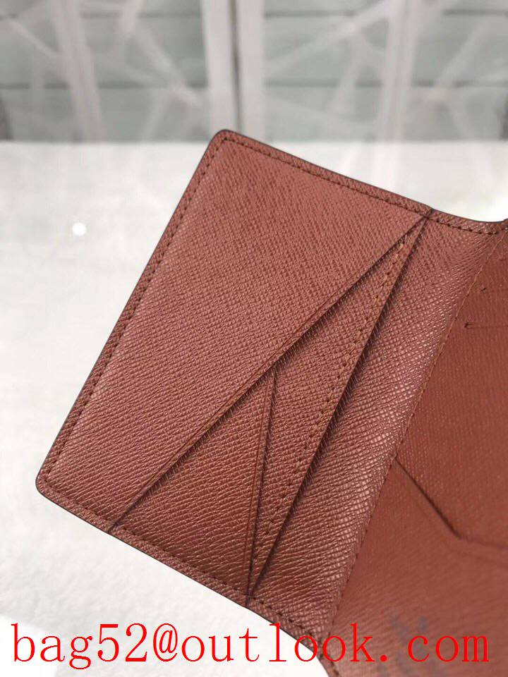 LV Louis Vuitton baby monogram Pocket Organizer wallet purse M60502