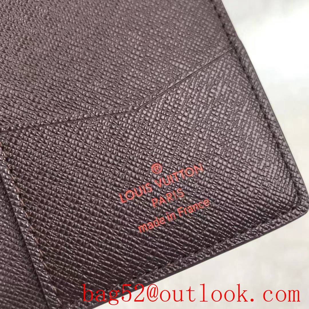 LV Louis Vuitton baby brown damier Pocket Organizer wallet purse N63145