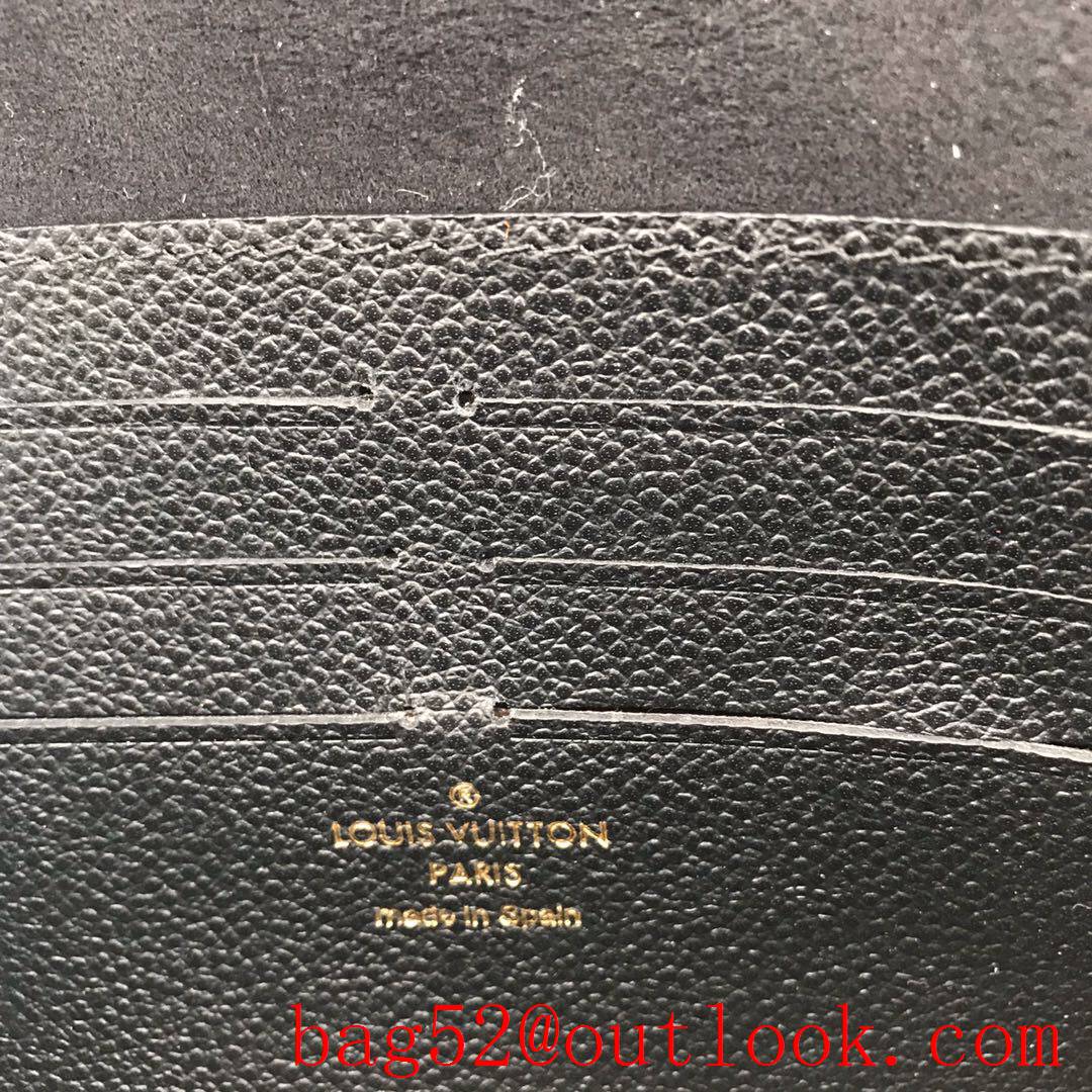 LV Louis Vuitton Vavin black leather chain woc wallet purse M67839