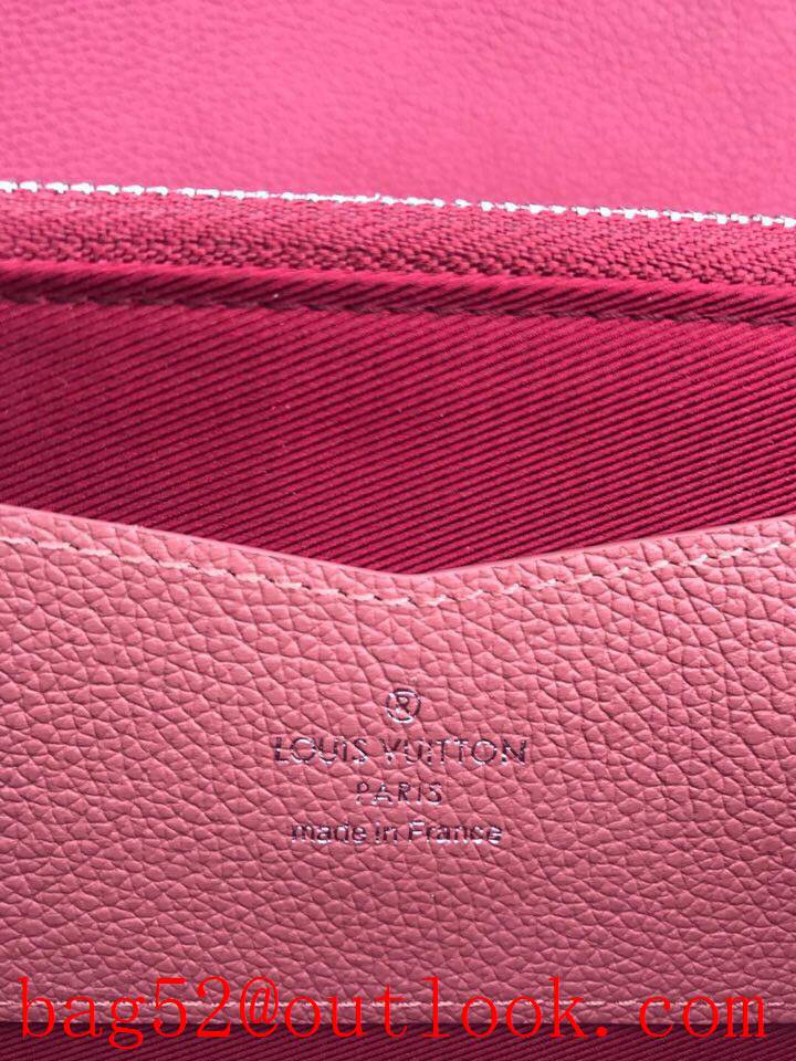 LV Louis Vuitton large leather tri-wine V flap wallet purse M62987