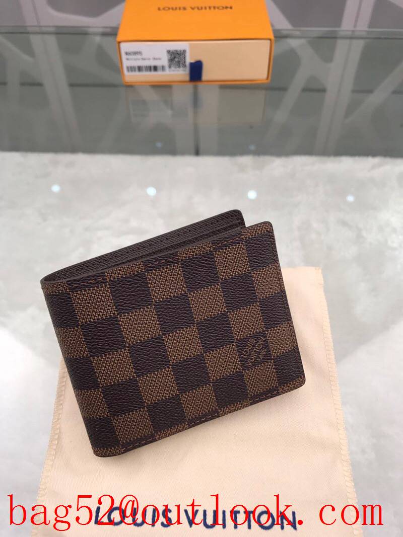LV Louis Vuitton short brown damier card holder wallet purse N60895