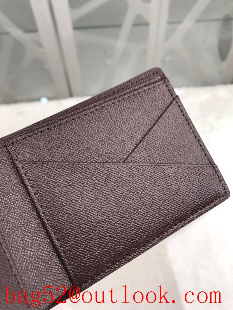 LV Louis Vuitton short brown damier card holder wallet purse N60895