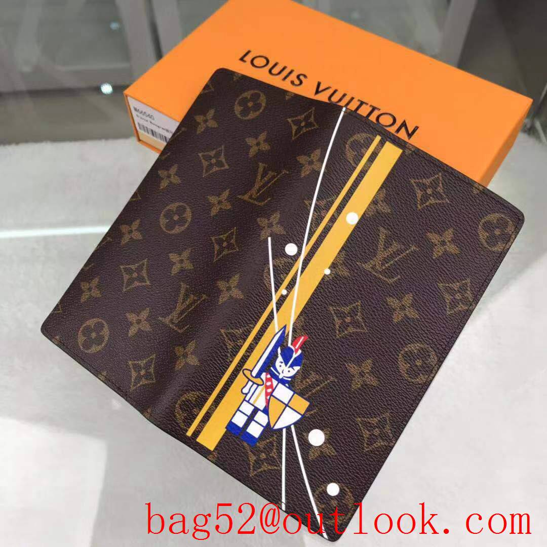 LV Louis Vuitton monogram long 2 flap wallet purse M66540