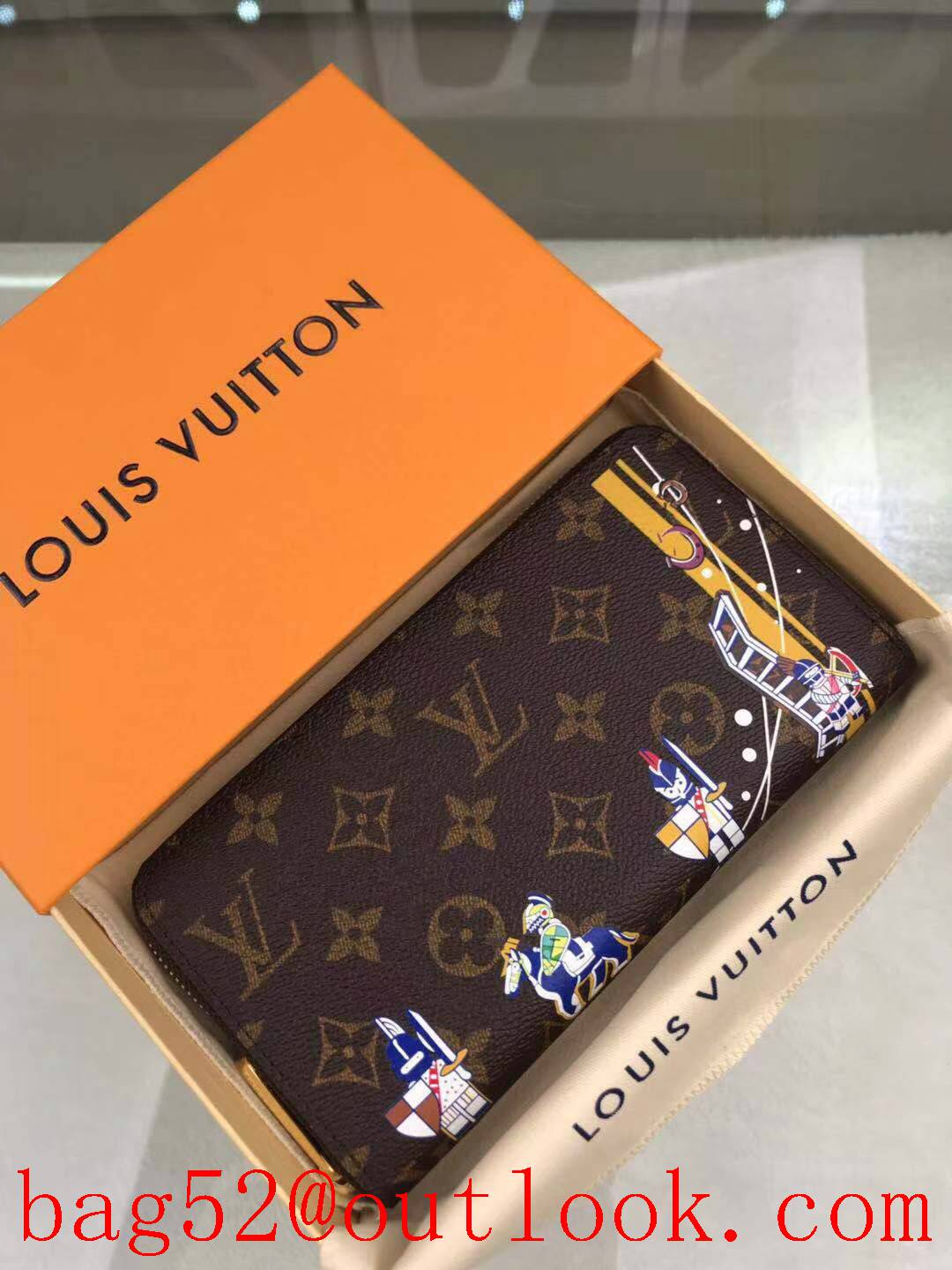 LV Louis Vuitton Castle monogram large zipper card holder coin wallet purse M42616