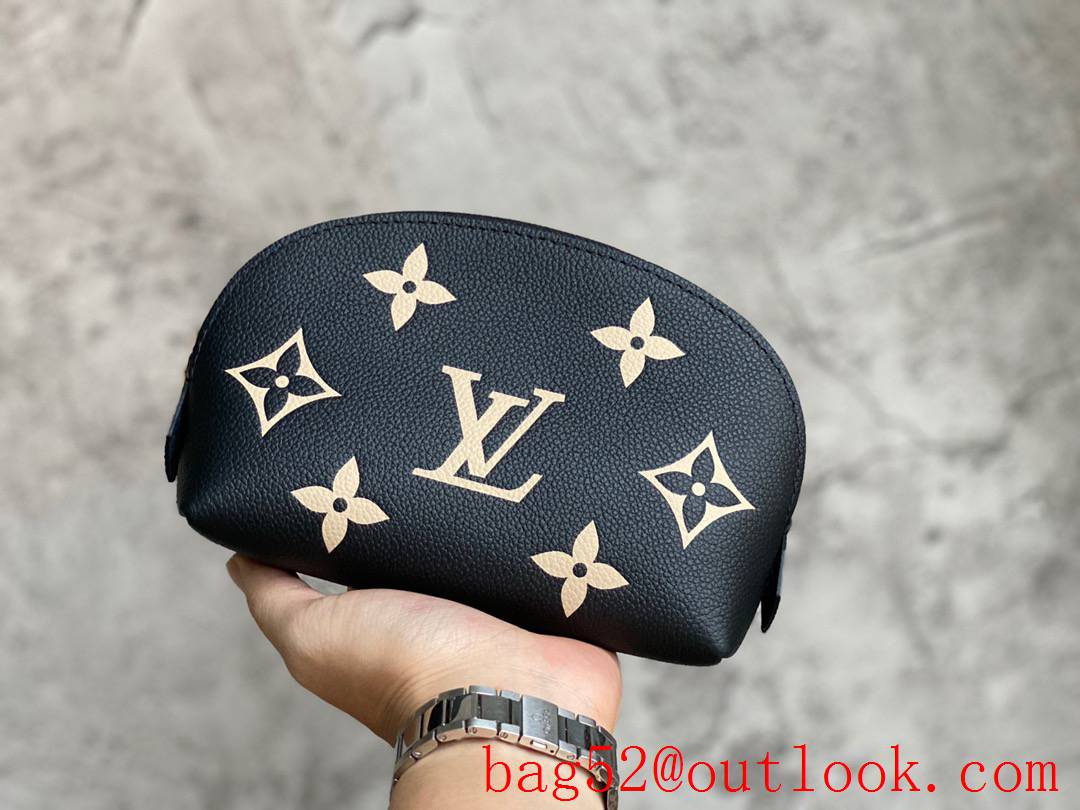 Louis Vuitton LV Pochette Cosmetic PM Bag Clutch Handbag M59086 Black