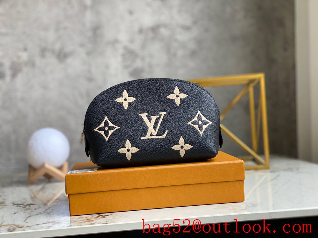 Louis Vuitton LV Pochette Cosmetic PM Bag Clutch Handbag M59086 Black