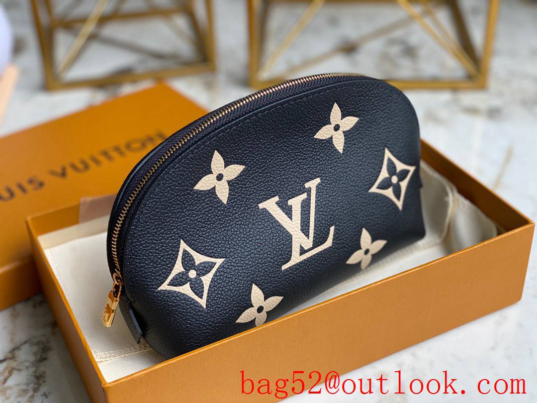 Louis Vuitton LV Pochette Cosmetic PM Bag Clutch Handbag M59086 Black