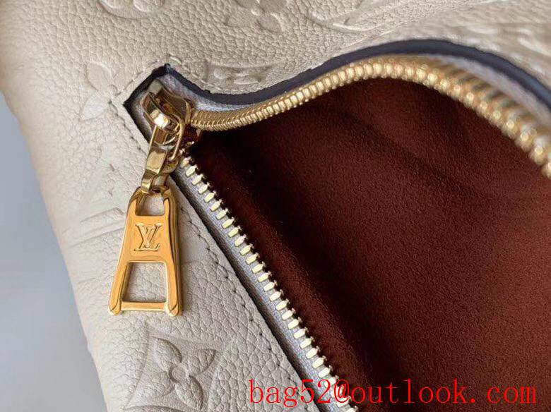 Louis Vuitton LV Monogram Empreinte Leather Bumbag Belt Bag M44836 Cream