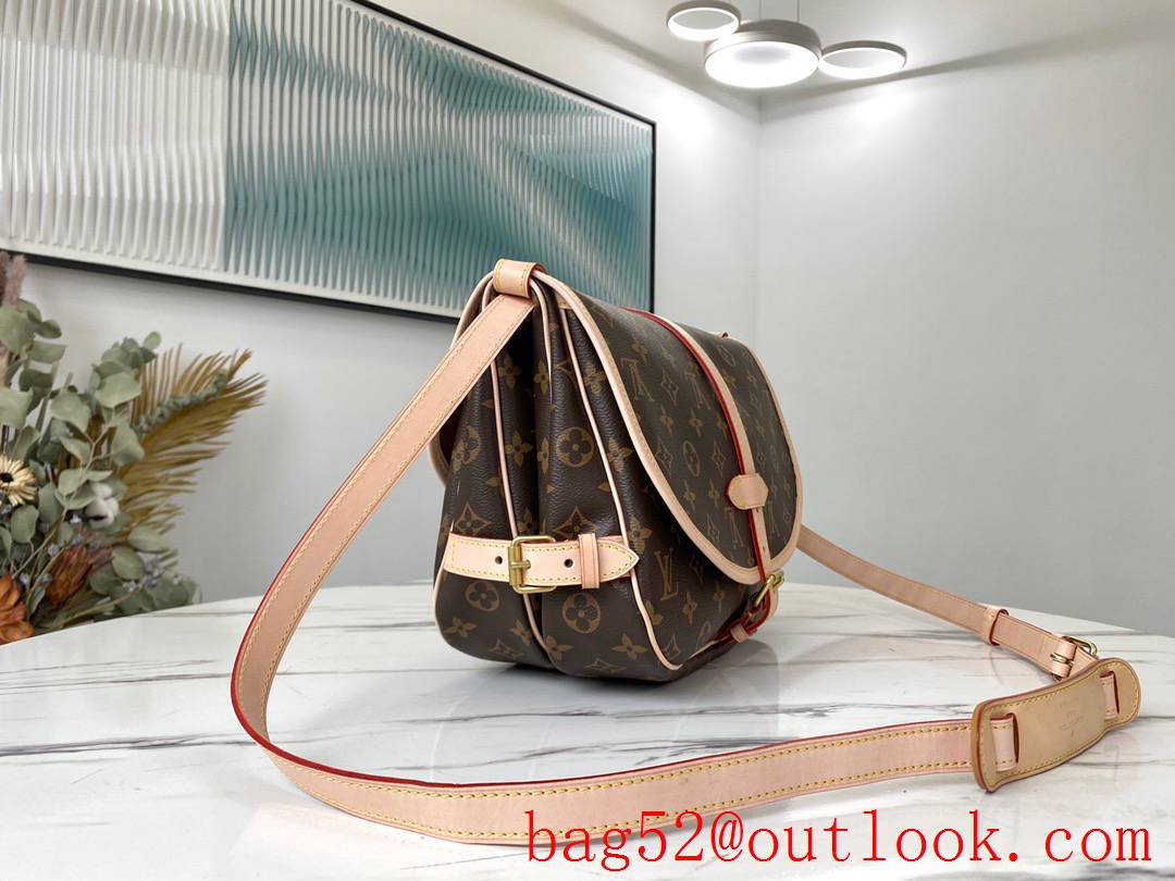 Louis Vuitton LV Monogram Canvas SAUMUR MM Shoulder Bag Handbag M40710