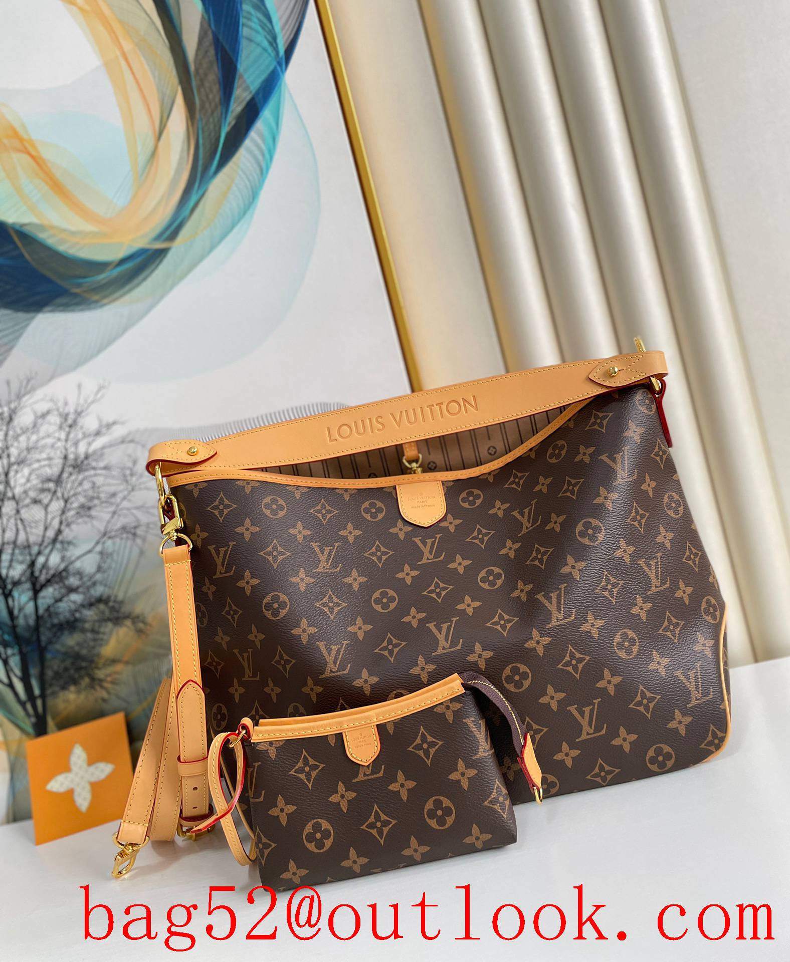 Louis Vuitton LV Monogram Canvas Graceful Shopping Bag Handbag M40352