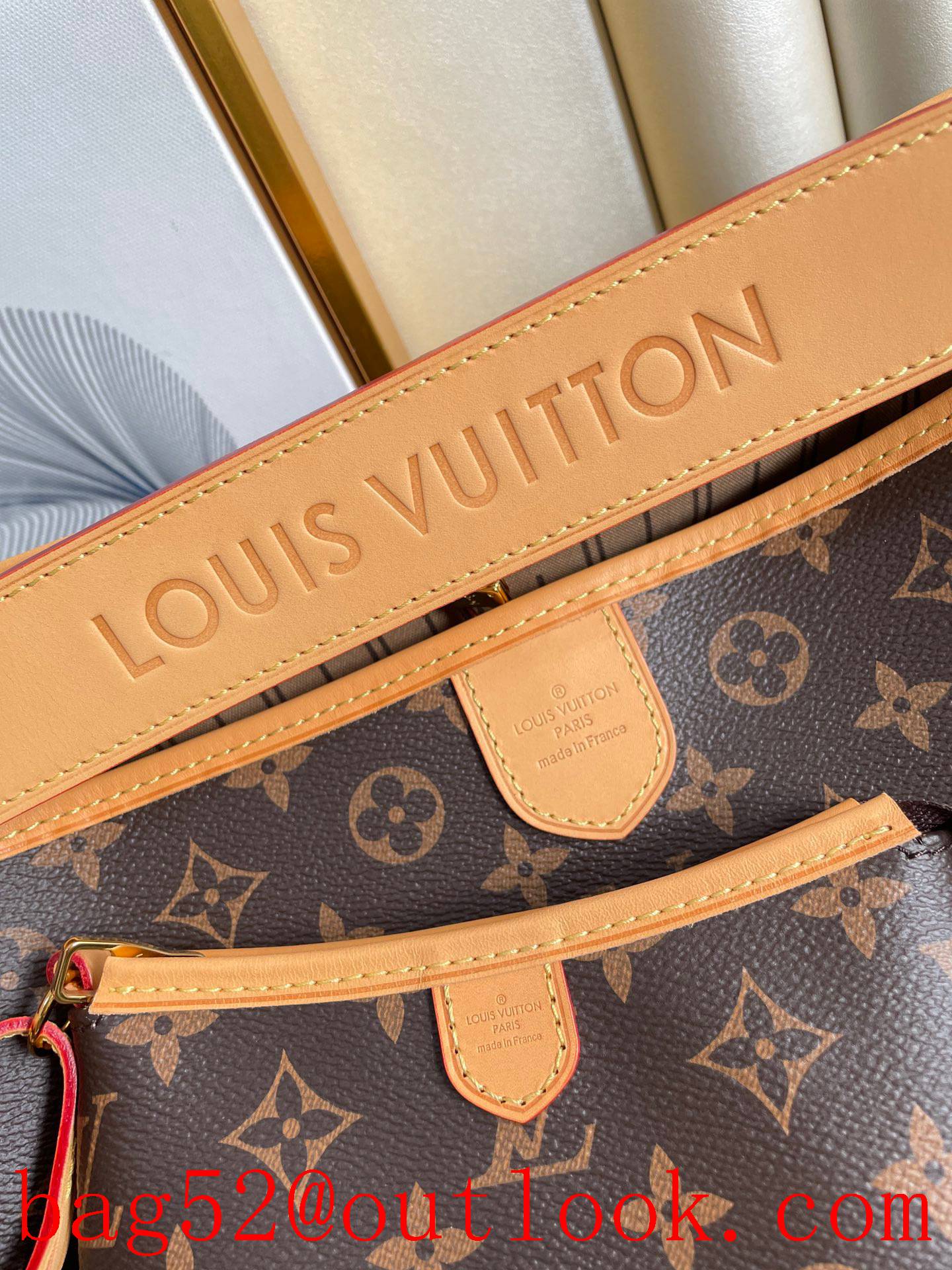 Louis Vuitton LV Monogram Canvas Graceful Shopping Bag Handbag M40352 