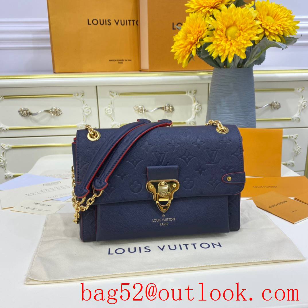 Louis Vuitton LV Monogram Vavin PM Empreinte Leather Bag Handbag M52271