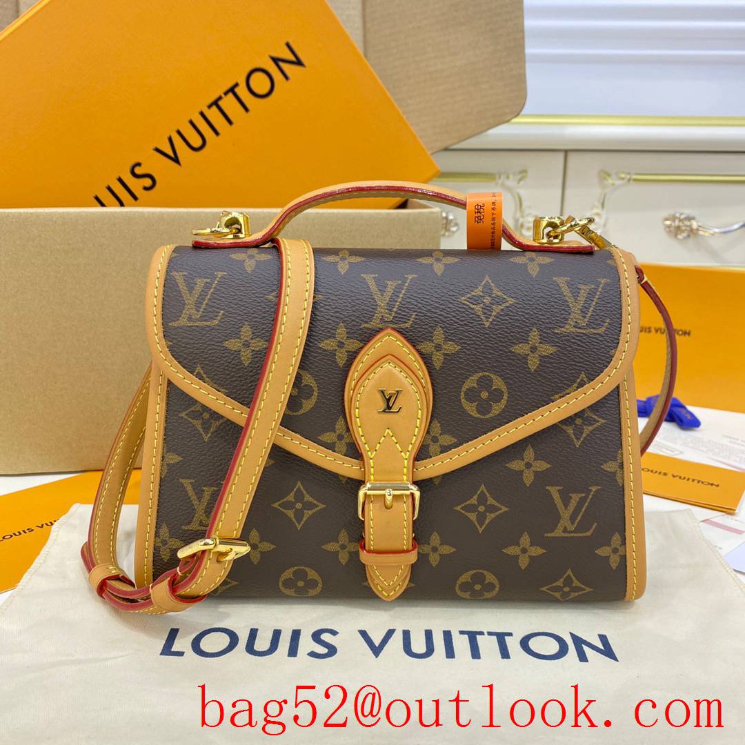 Louis Vuitton LV Monogram Canvas Bel Air Handle Bag Handbag M44919 Brown