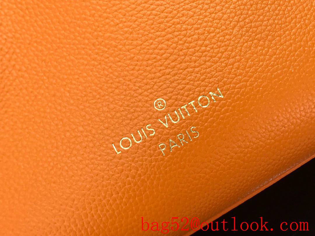 Louis Vuitton LV Monogram Leather On My Side PM Tote Bag Handbag M57728 Orange