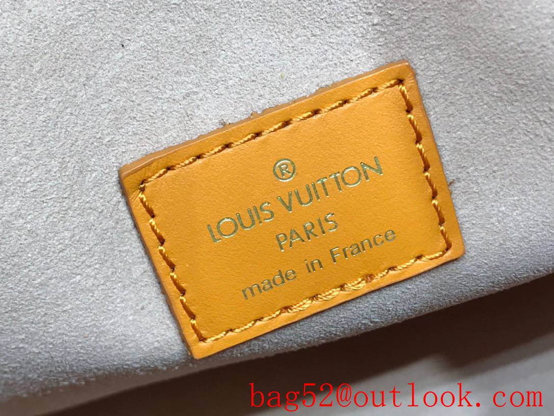 Louis Vuitton LV Monogram Leather On My Side PM Tote Bag Handbag M57728 Orange