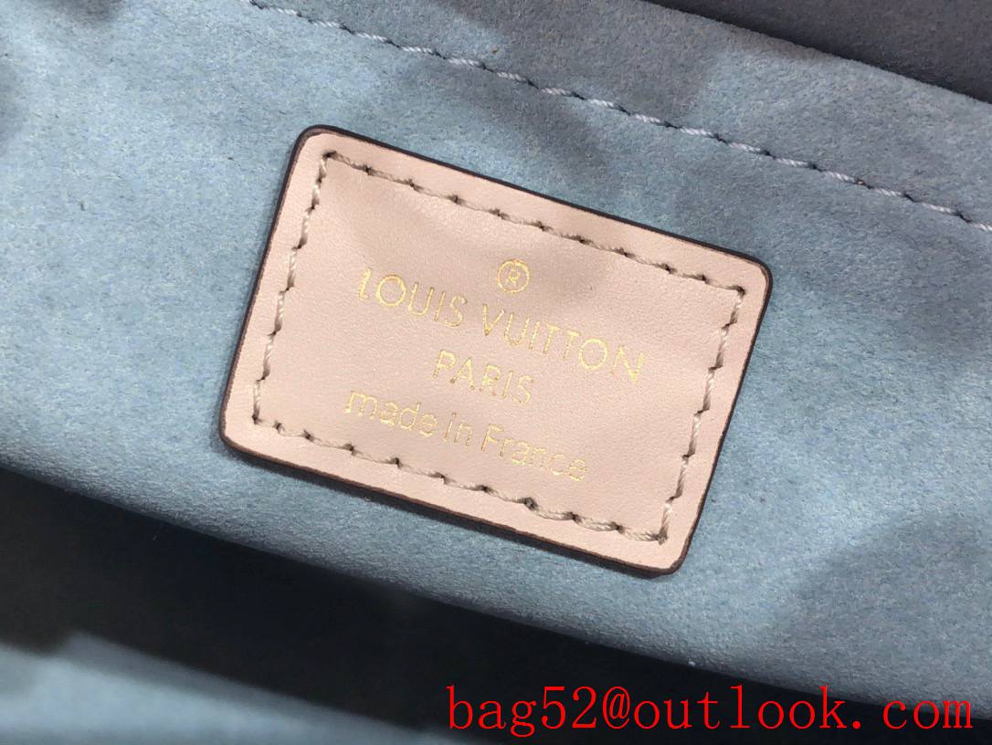 Louis Vuitton LV Monogram Leather On My Side MM Tote Bag Handbag M58485 Apricot