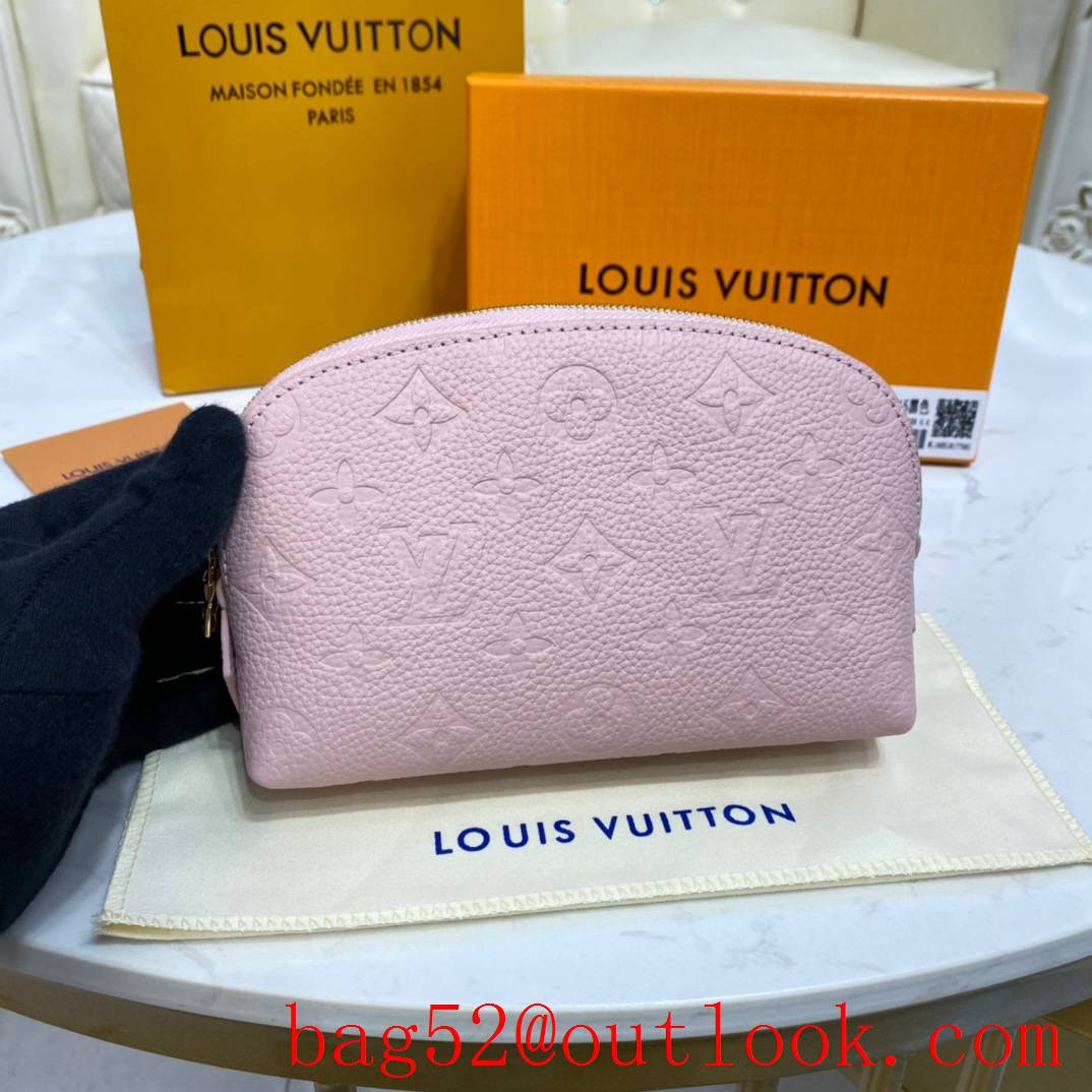 Louis Vuitton LV Monogram Leather Cosmetic Pouch PM Bag Clutch M69412 Pink