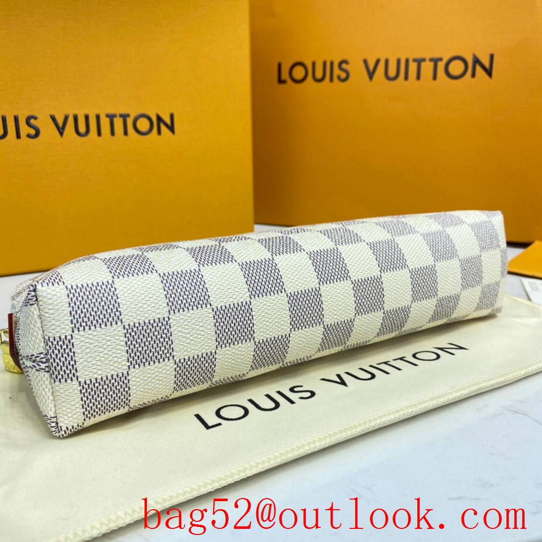 Louis Vuitton LV Damier Azur Canvas Cosmetic Pouch GM Bag Clutch N23346