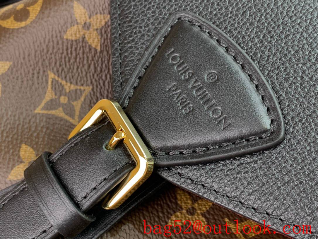 Louis Vuitton LV Monogram Canvas Montsouris PM Backpack Bag M45501 Black