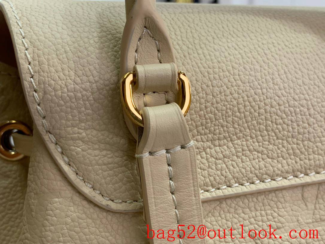 Louis Vuitton LV Monogram Leather Montsouris Backpack Bag M45205 Beige