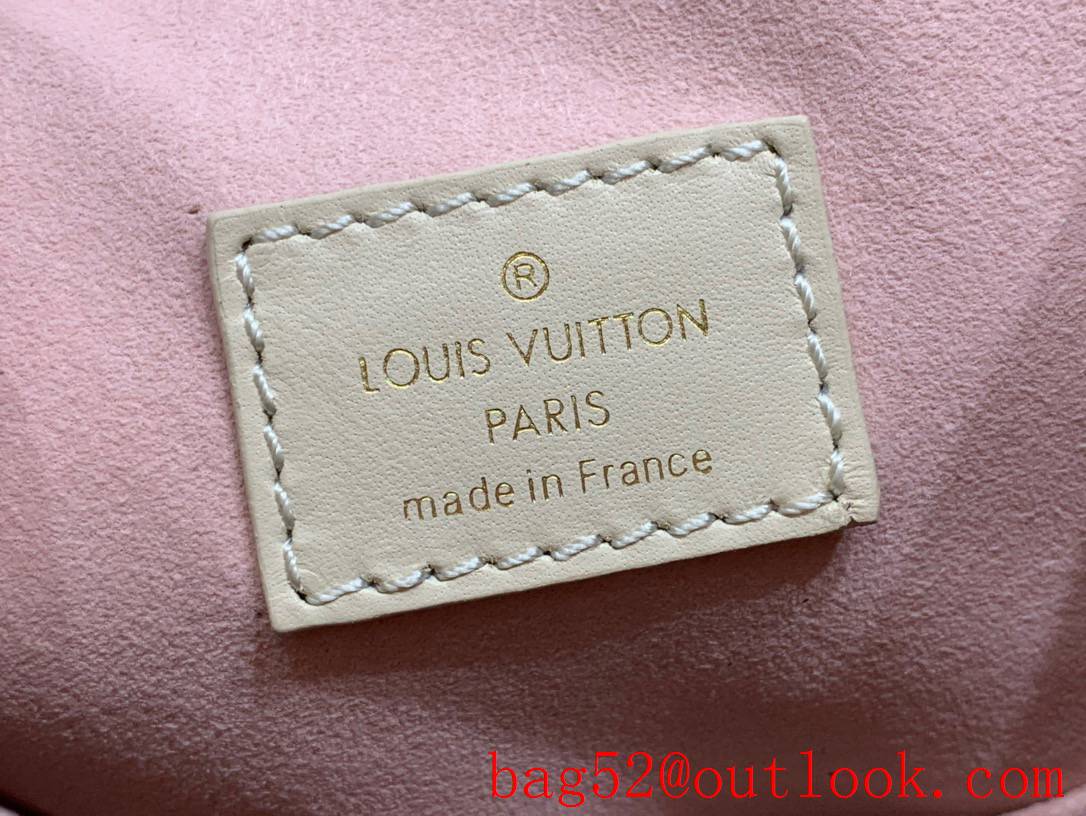 Louis Vuitton LV Monogram Leather Montsouris Backpack Bag M45205 Beige