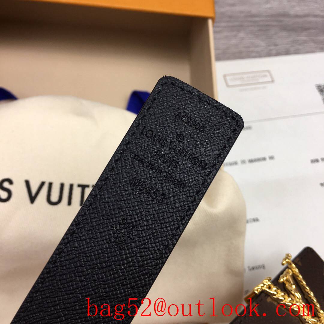 lv Louis Vuitton iconic precious 30mm monogram v black leather reversible belt