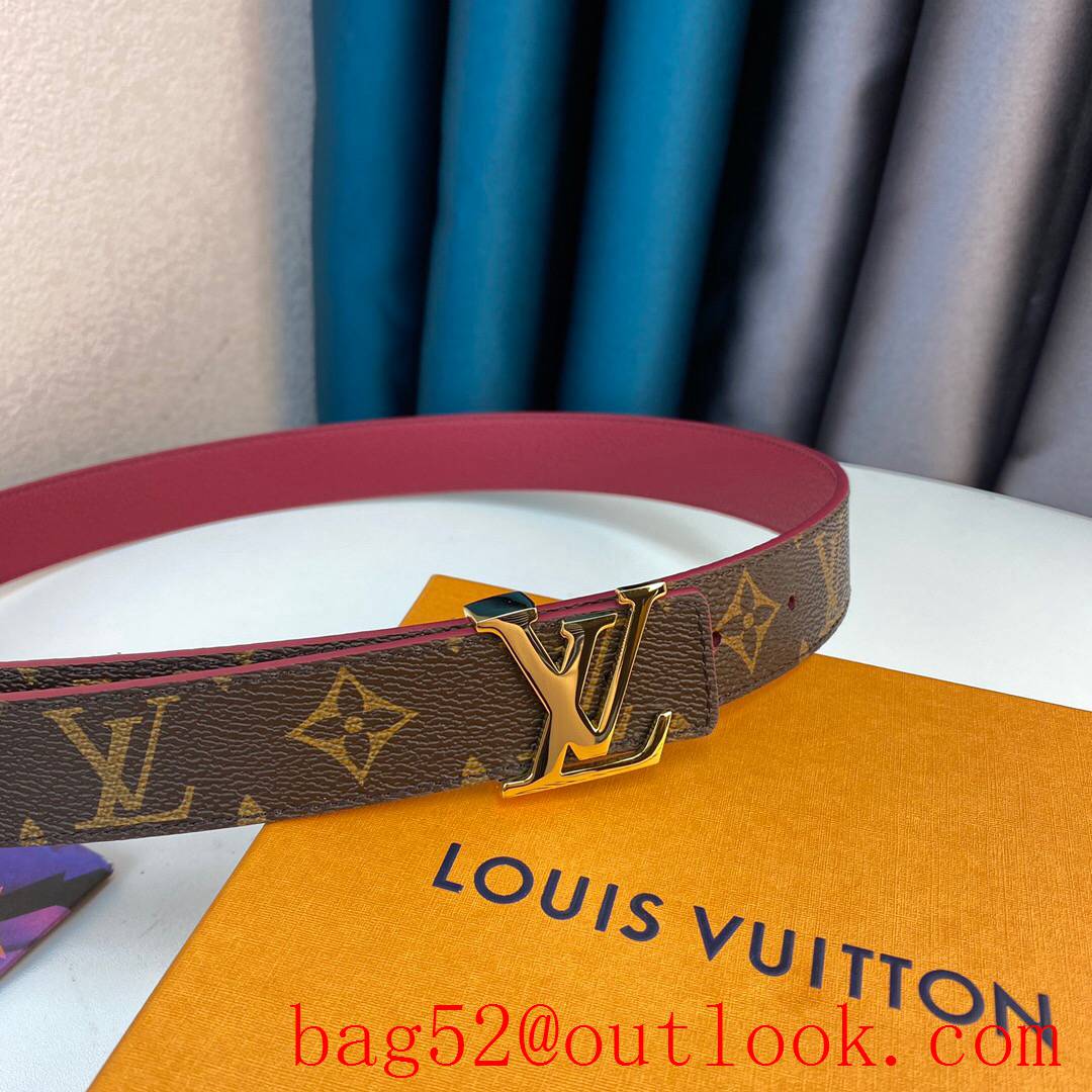 lv Louis Vuitton initiales 30mm monogram v leather reversible belt 12 colors