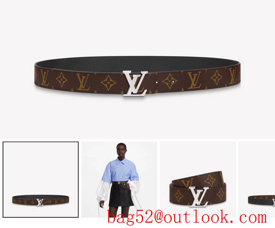 lv Louis Vuitton initiales 30mm monogram v leather reversible belt 12 colors