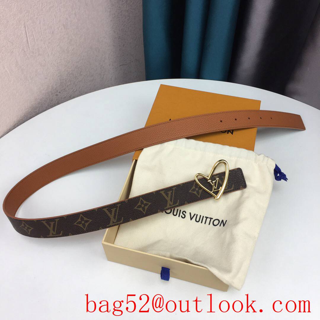 lv Louis Vuitton fall in love 30mm reversible belt 8 colors