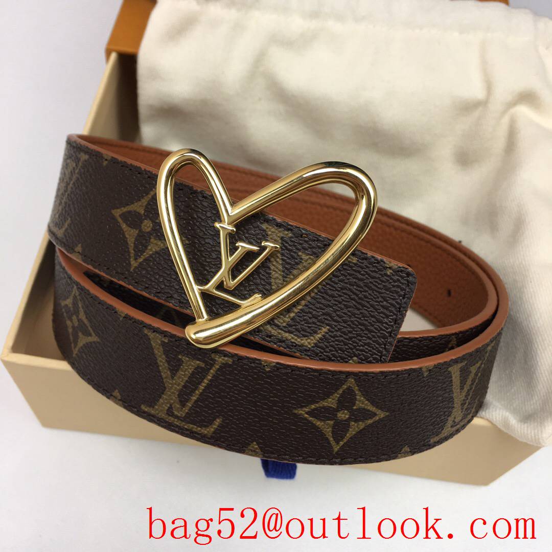 lv Louis Vuitton fall in love 30mm reversible belt 8 colors