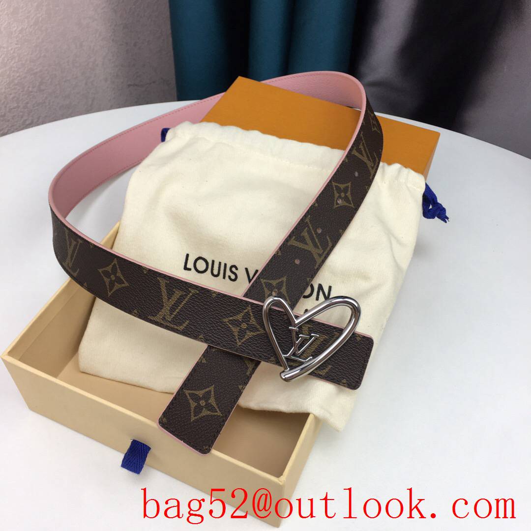 lv Louis Vuitton fall in love 30mm reversible belt 8 colors